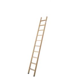 schodikový príložný rebrík z dreva - počet schodíkov: 10, dĺžka ca. m: 2,51