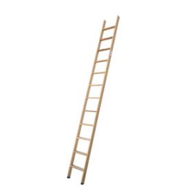schodikový príložný rebrík z dreva - počet schodíkov: 12, dĺžka ca. m: 3,01