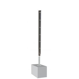 Stĺp David A - pozinkované a. vrstva: antracitový, pre výšku plotu v cm: 123,  dĺžka v cm: 170, upevňov acie body: 7
