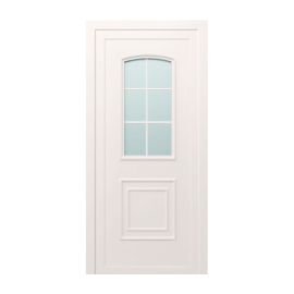 Plastové dvere / Vchodové dvere  Mod. Classic 2 - 1000 x 2100 mm (šírka x výška), Doraz: vo vnútri vpravo - DIN pravé