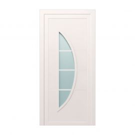 Plastové dvere / Vchodové dvere Mod. Luna 2 - 1000 x 2100 mm (šírka x výška), Doraz: vo vnútri ľavý - DIN ľavý