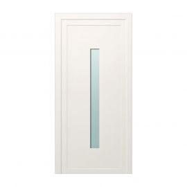 Plastové dvere / Vchodové dvere Mod. Modern 1 - 1000 x 2100 mm (šírka x výška), Doraz: vo vnútri ľavý - DIN ľavý