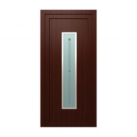 Plastové dvere / Vchodové dvere Mod. Modern 2 - 1000 x 2100 mm (šírka x výška), Doraz: vo vnútri vpravo - DIN pravé
