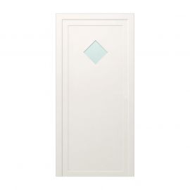 Plastové dvere / Vchodové dvere mod. STANDARD 2 - 1000 x 2100 mm (šírka x výška), Doraz: vo vnútri vpravo - DIN pravé 