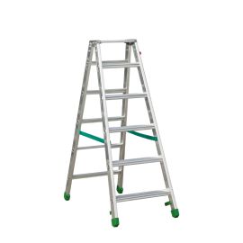 Hliníkový stojací rebrík so širokým nášlapom Light Star - počet schodíkov: 6