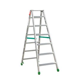 Hliníkový stojací rebrík so širokým nášlapom Light Star - počet schodíkov: 7