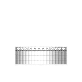 Okrasné ploty Barcelona - dĺžka elementu 251 cm - pozinkované a. vrstvením: antracitová vrstva, výška v cm: 083, dĺžka v cm: 251