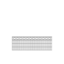 Okrasné ploty Rom  - dĺžka elementu 251 cm - pozinkované a. vrstva: antracitová vrstva, výška cm: 83, dĺžka v cm: 251


