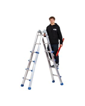 Hliníkový teleskopický rebrík Mod. 3042