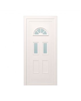 Plastové dvere / Vchodové dvere Mod. Classic 1 - 1000 x 2100 mm (šírka x výška), Doraz: vo vnútri vpravo - DIN pravé