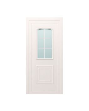 Plastové dvere / Vchodové dvere Mod. Classic 2 - 1000 x 2100 mm (šírka x výška), Doraz: vo vnútri ľavý - DIN ľavý