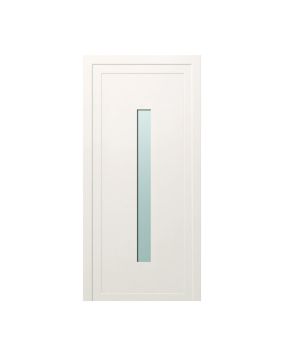 Plastové dvere / Vchodové dvere Mod. Modern 1 - 1000 x 2100 mm (šírka x výška), Doraz: vo vnútri vpravo - DIN pravé