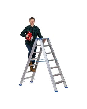 Stojací rebrík s hliníkovými schodíkmi Mod. SL