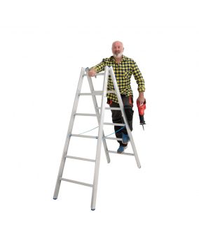 Hliníkový stojací rebrík Mod. 000