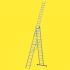 Hliníkový, viacúčelový rebrík 2. možnosť - priečky: 3 x 14, Dĺžka ako stojatý rebrík (m): 4,00, Dĺžka ako stojatý rebrík s plochou na státie (m): 6,46, Dĺžka ako trojdielny príložný rebrík ca. (m): 9,00, Max. pracovná výška (m): 9,90