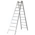 Hliníkový stojací rebrík pre maliarov Mod. M - počet priečok: 2 x 11, dĺžka v m: 3,55, hmotnosť v kg: 14.9