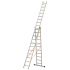 Euro-Light Viacúčelový rebrík 3-dielny mod. 207 - Počet priečok: 3 x 11, Dĺžka stojacieho rebríka: 3,30 m, Dĺžka rebríka stojacieho s nadstavcom: 5,40 m, Dĺžka trojdielneho
oporného rebríka: 7,75 m