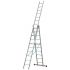 Goldpunkt Viacúčelový rebrík Mod. 300 - Počet priečok: 3 x 10, Dĺžka stojacieho rebríka: 2,87 m, Dĺžka stojacieho rebríka s nadstavcom: 4,70 m, Dĺžka oporného 3-dielneho rebríka.: 6,93 m
