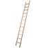 schodikový príložný rebrík z dreva - počet schodíkov: 12, dĺžka ca. m: 3,01