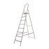 Rebrík pre domácnosť s podperným madlom Mod. KH - Počet priečok: 8,  Výška platformy: 1,64,  Rozmer profilov: 50 x 20