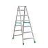 Hliníkový stojací rebrík so širokým nášlapom Light Star - počet schodíkov: 7
