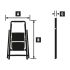 Oceľová sklápacia plošinka - Počet priečok: 3,  Výška státia cm: 69,  A cm: 46,  B cm: 115,  E cm: 4.50