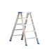 Stojací rebrík s hliníkovými schodíkmi Mod. SL - Počet schodov: 5, Výška po platformu: 1,20, u. Šírka cm: 56, Hmotnosť ca. kg: 8,00