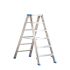 Stojací rebrík s hliníkovými schodíkmi Mod. SL - Počet schodov: 6, Výška po platformu: 1,43, u. Šírka cm: 59, Hmotnosť ca. kg: 9,50