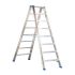 Stojací rebrík s hliníkovými schodíkmi Mod. SL - Počet schodov: 8, Výška po platformu: 1,89, u. Šírka cm: 64, Hmotnosť ca. kg: 12,50