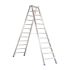 Stojací rebrík s hliníkovými schodíkmi Mod. SL - Počet schodov: 12, Výška po platformu: 2,76, u. Šírka cm: 68, Hmotnosť ca. kg: 15,90